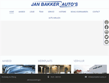 Tablet Screenshot of janbakker-autos.nl